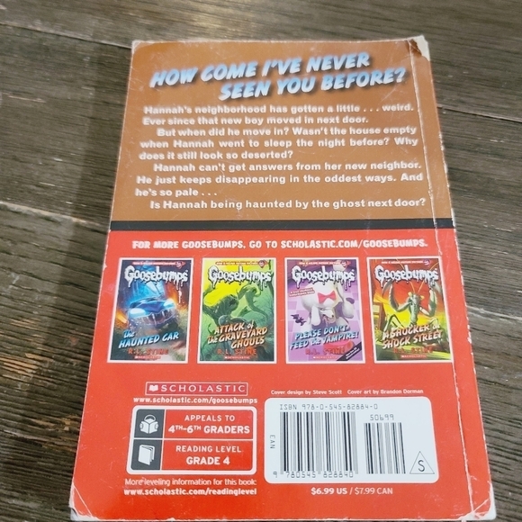 Goosebumps #10 The Ghost Next Door by R.L. Stine Scholastic Paperback - Picture 7 of 7